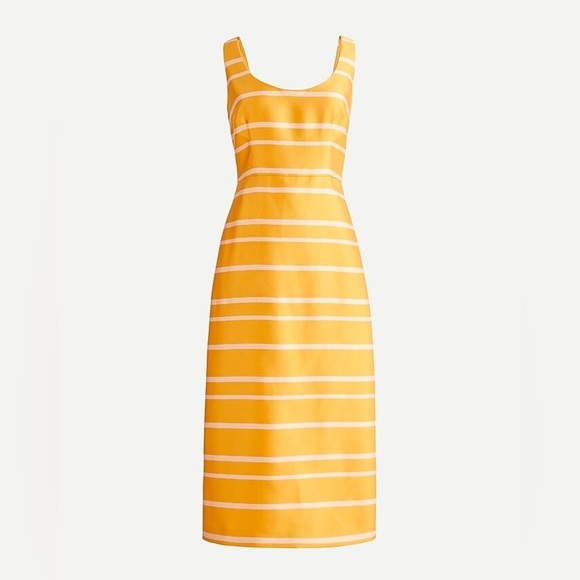J. Crew Dresses & Skirts - J Crew Scoopneck midi dress in jacquard stripe NWT 6